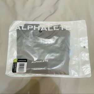 NEW Alphalete Revival Crop Shark Grey Medium